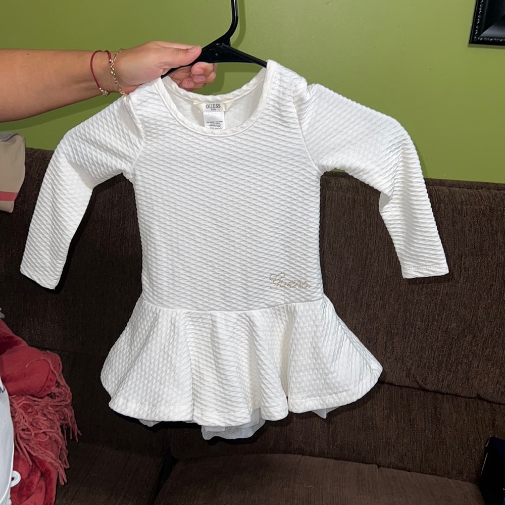 White Guess Dress for toddlers